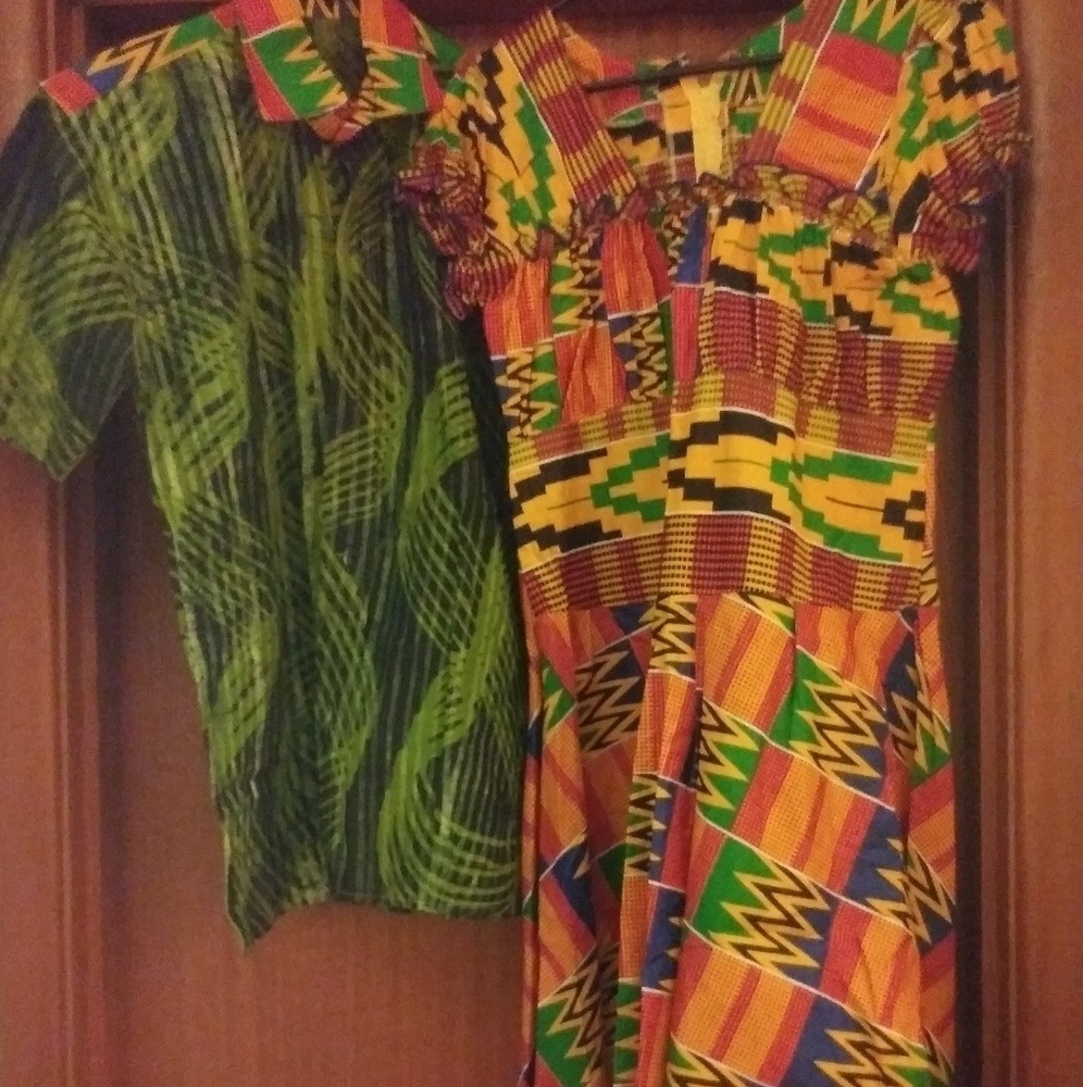 Kente shirt and Kente dress